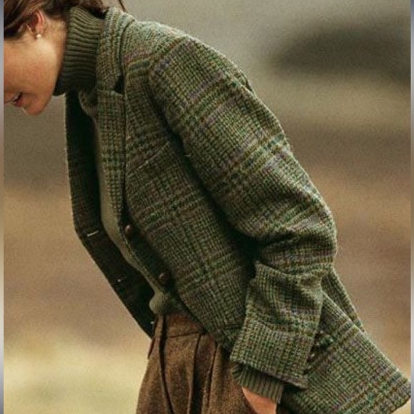 Blazer Tweed Blazer Woven Plaid... - Picture 9 of 16